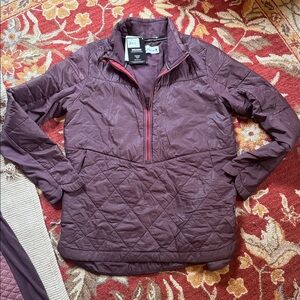 Smartwool puffy smartloft X 60 pullover jacket woodsmoke Plum wine NEW WOMENS L